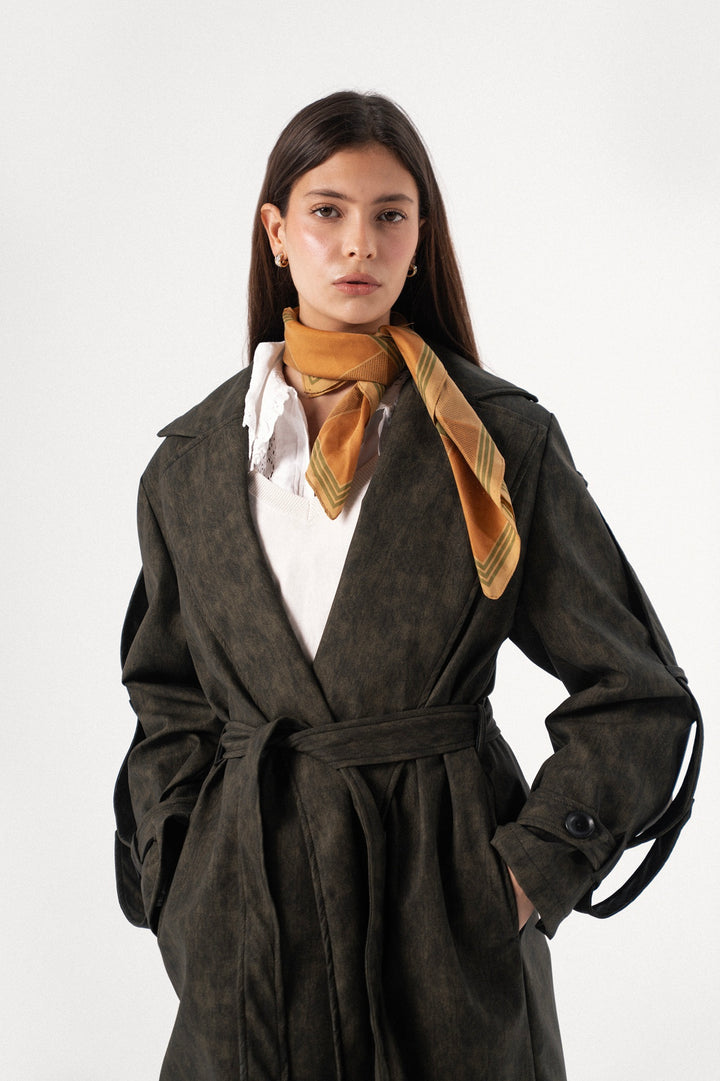 City Edge Leather Coat