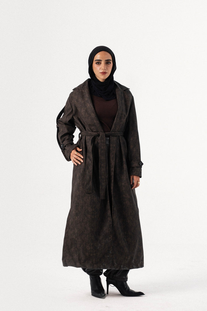 City Edge Leather Coat