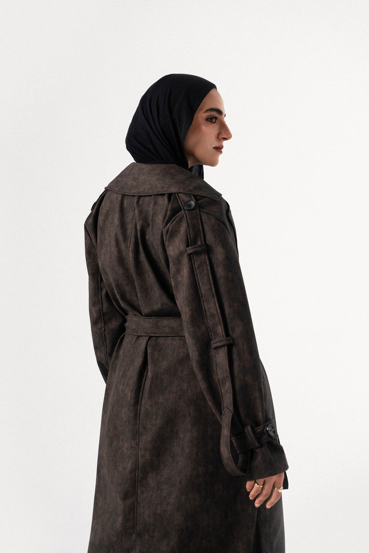 City Edge Leather Coat