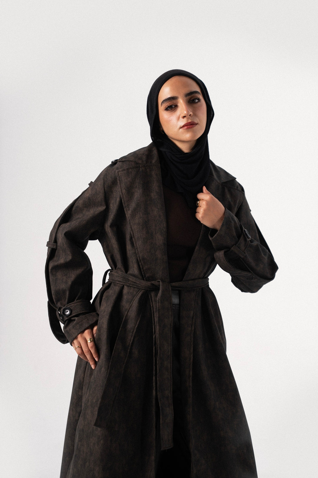 City Edge Leather Coat