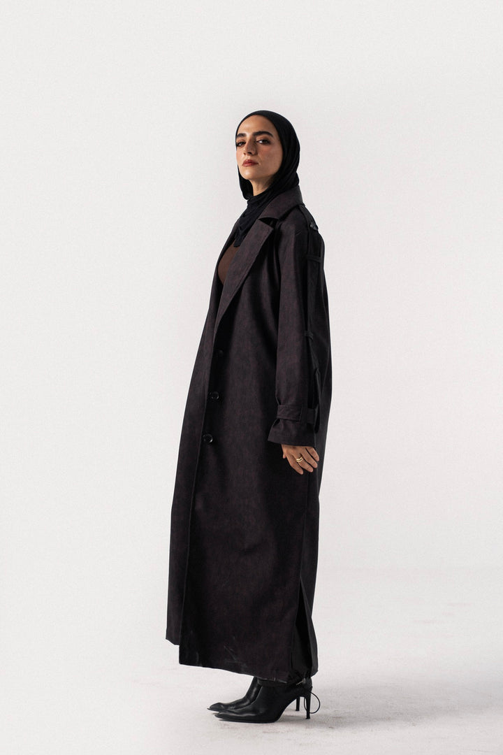 City Edge Leather Coat