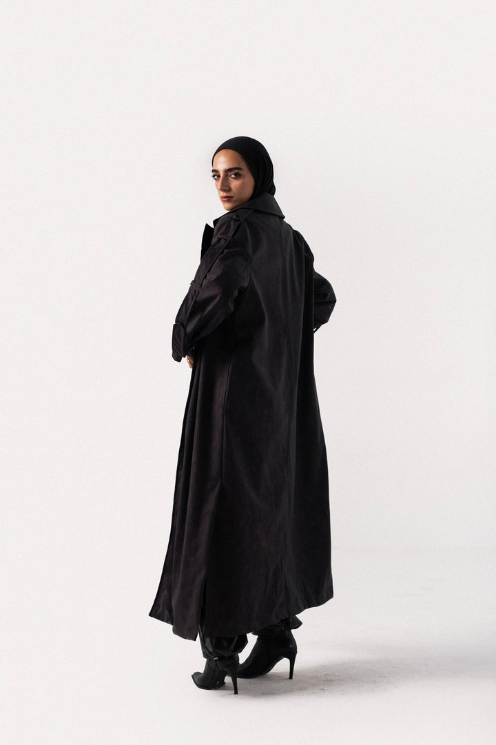 City Edge Leather Coat