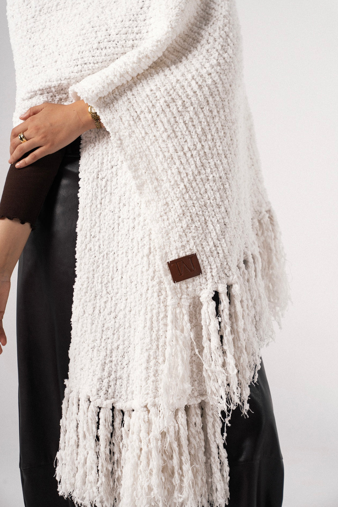 Bouclé Fringe Shawl