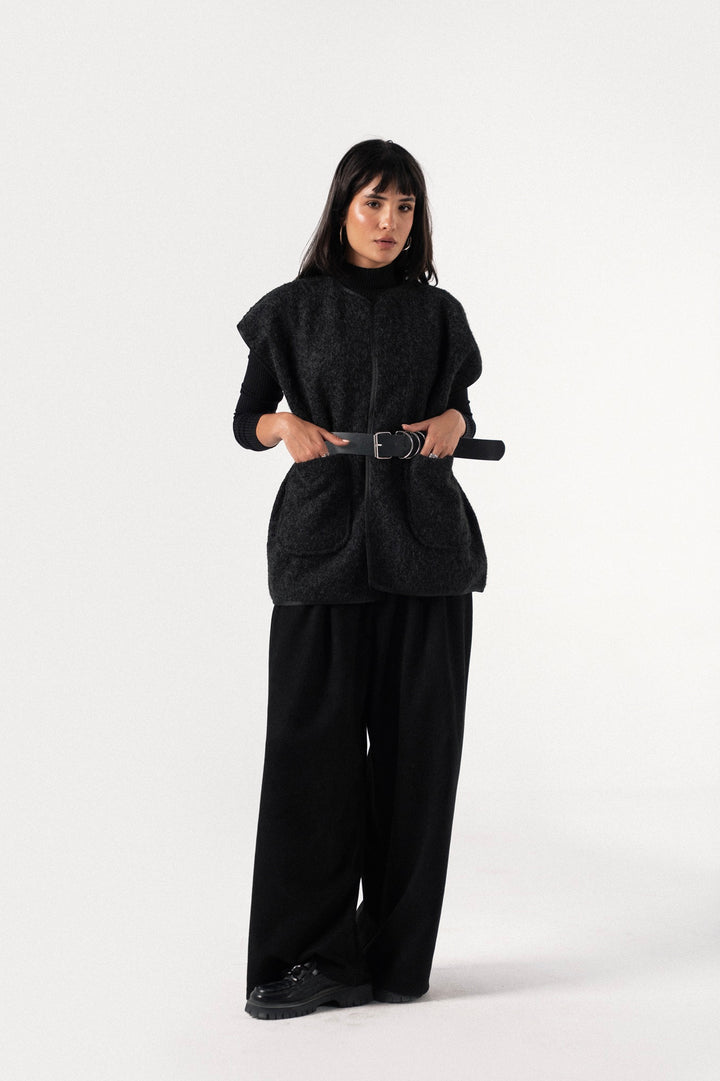 Textured Wool Gilet
