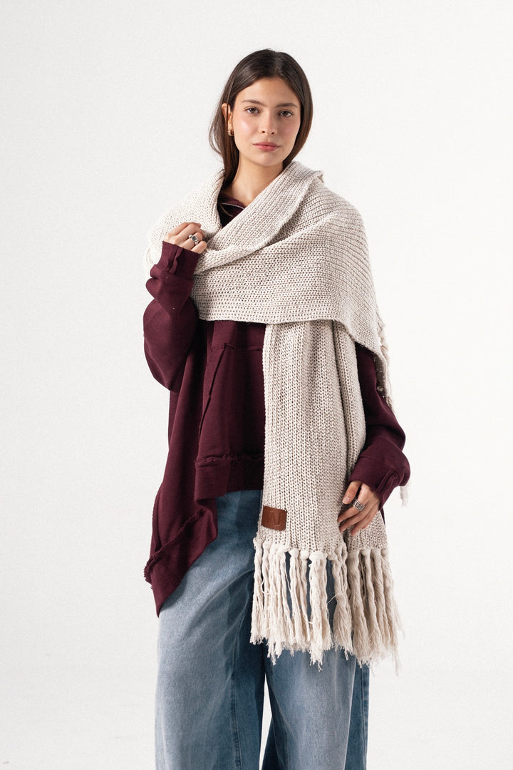 Shimmery Fringes Shawl