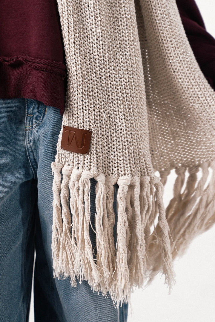 Shimmery Fringes Shawl