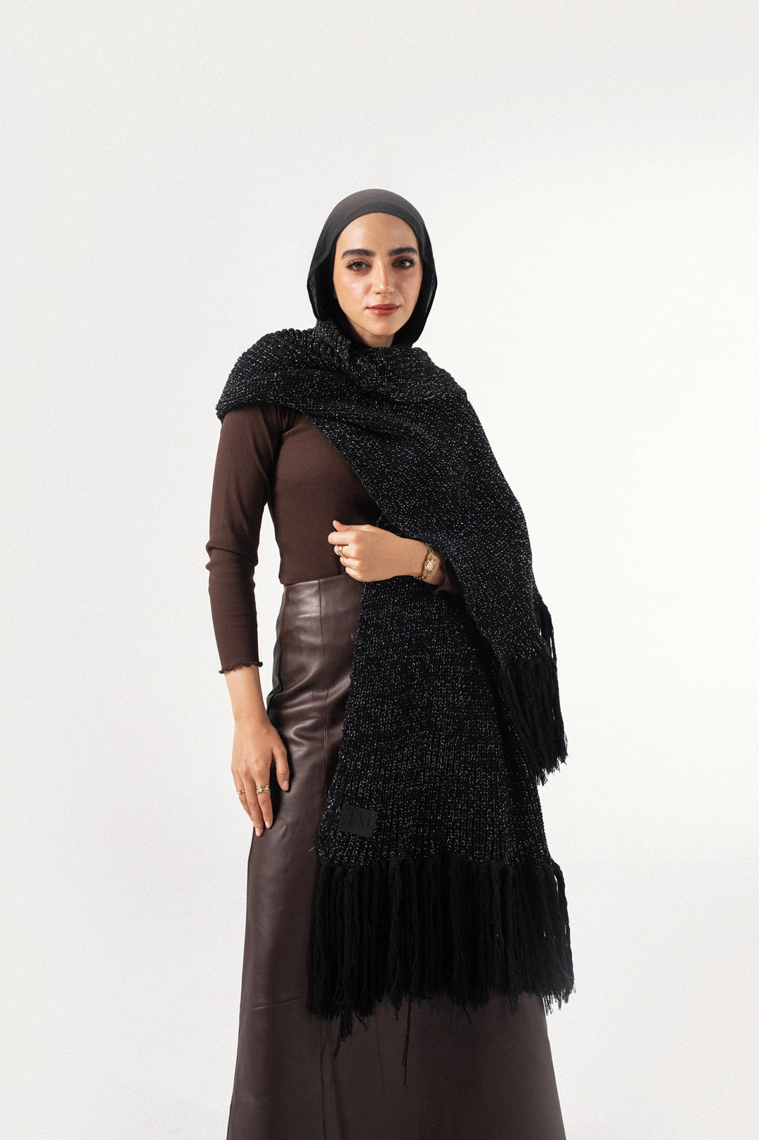 Shimmery Fringes Shawl