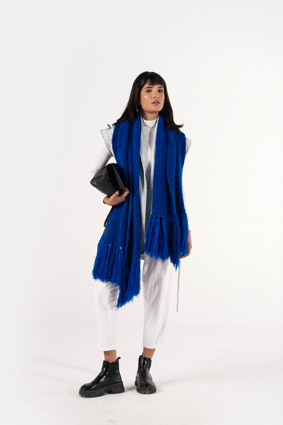 Bouclé Fringe Shawl