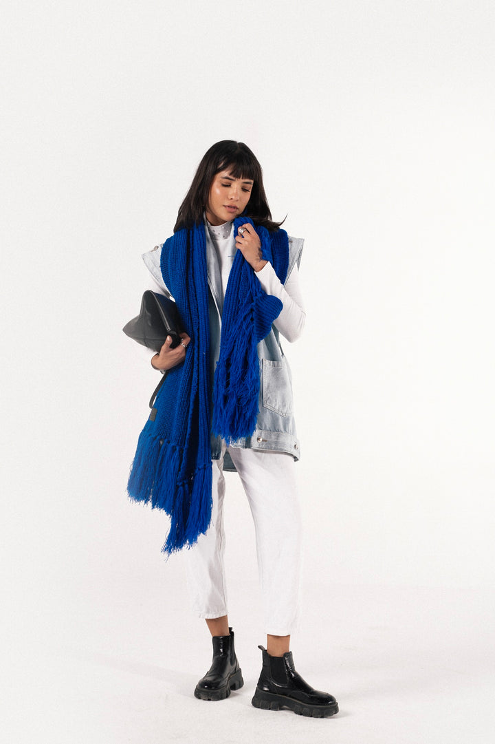 Bouclé Fringe Shawl