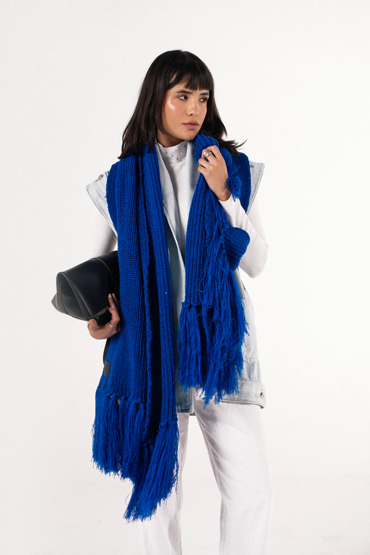 Bouclé Fringe Shawl