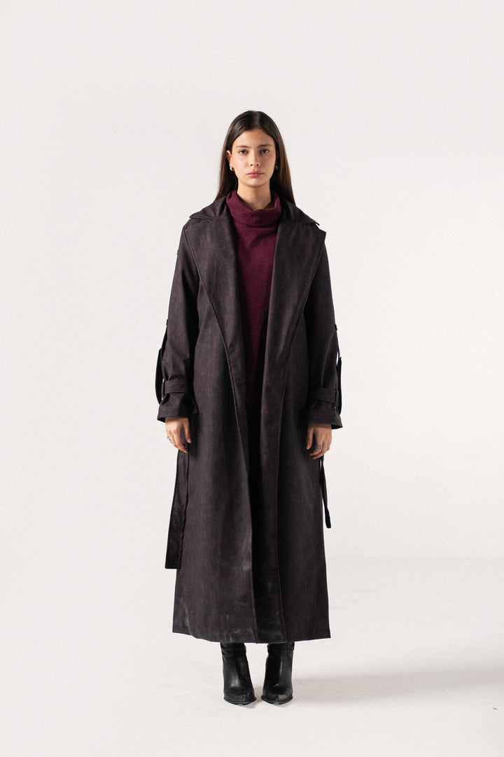 City Edge Leather Coat