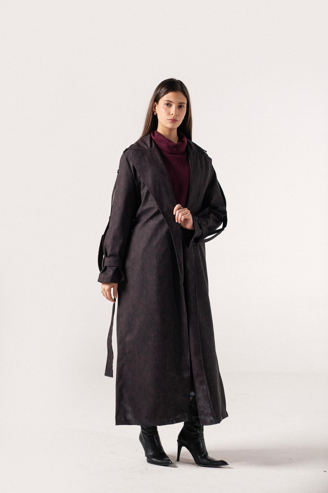 City Edge Leather Coat