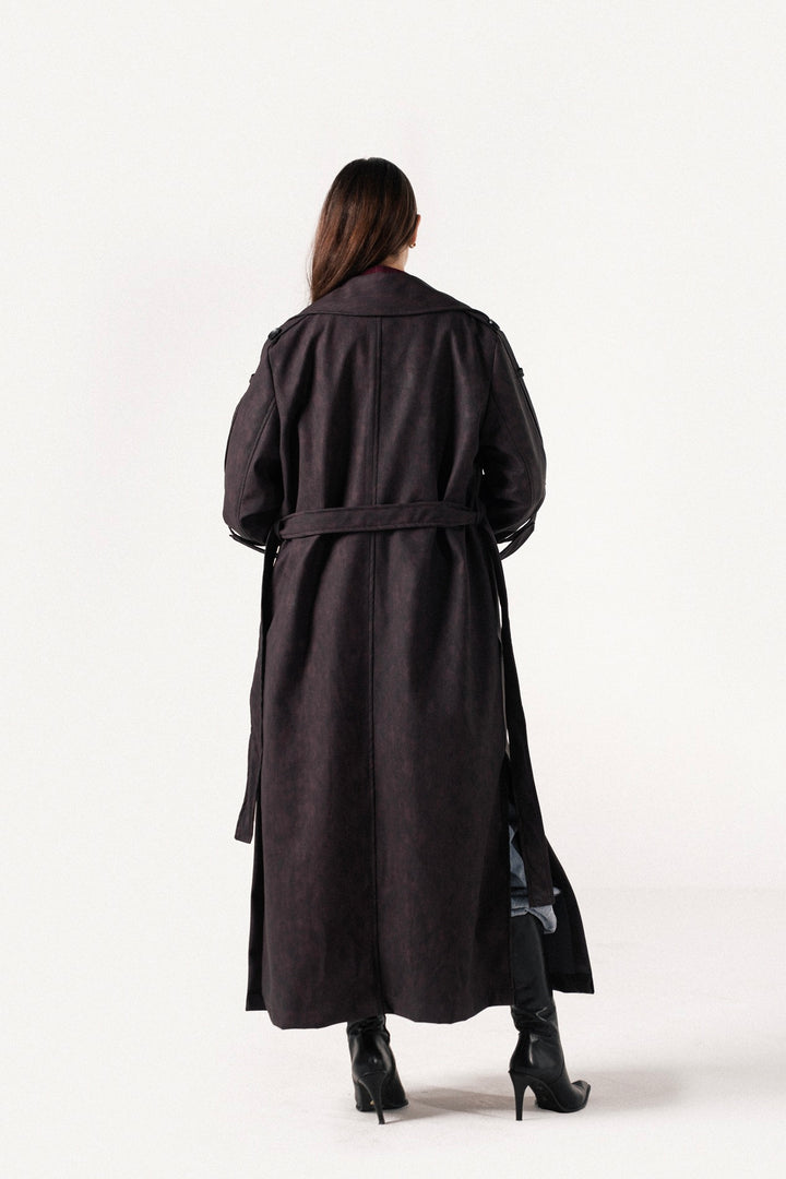 City Edge Leather Coat