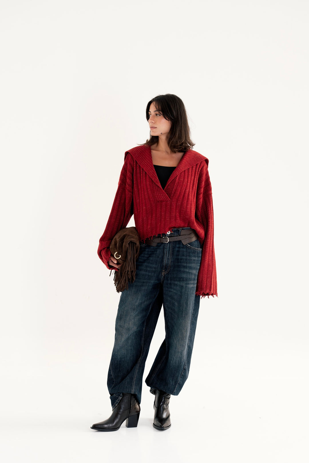 The Knit Sailor Collar Sweatar
