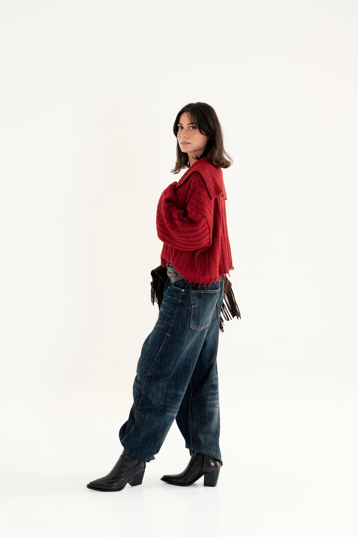The Knit Sailor Collar Sweatar
