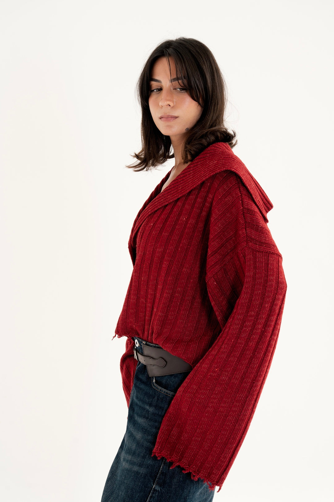 The Knit Sailor Collar Sweatar