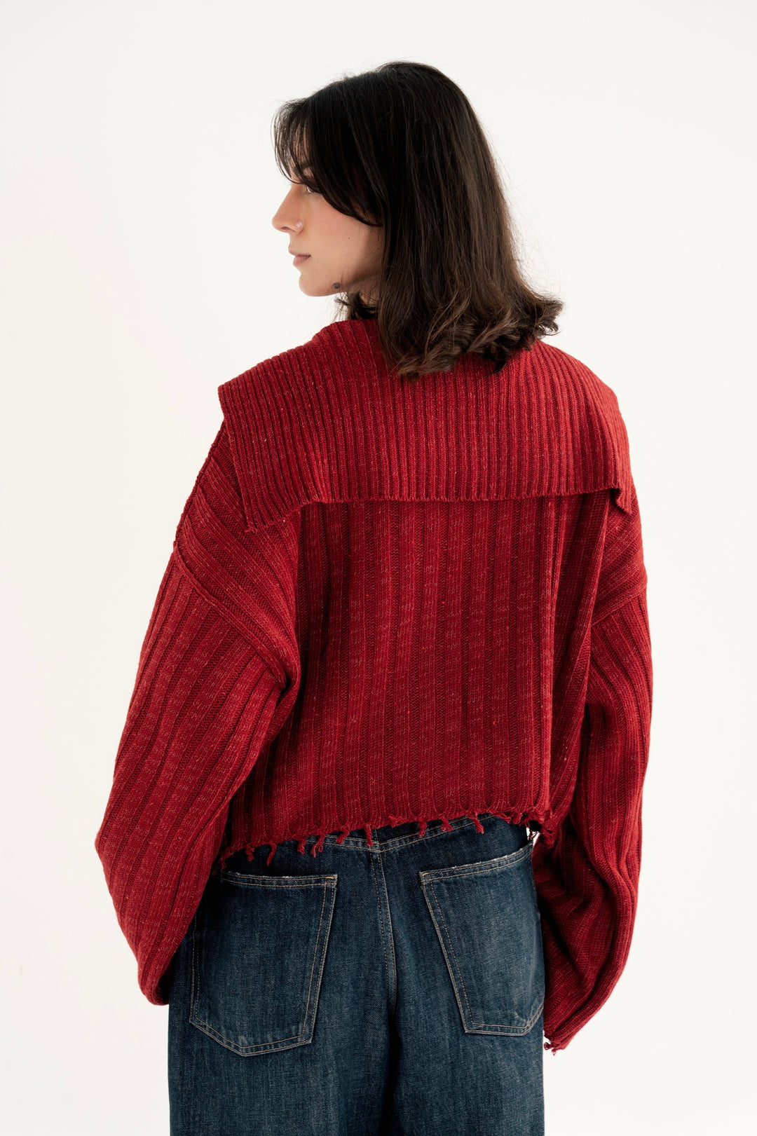 The Knit Sailor Collar Sweatar