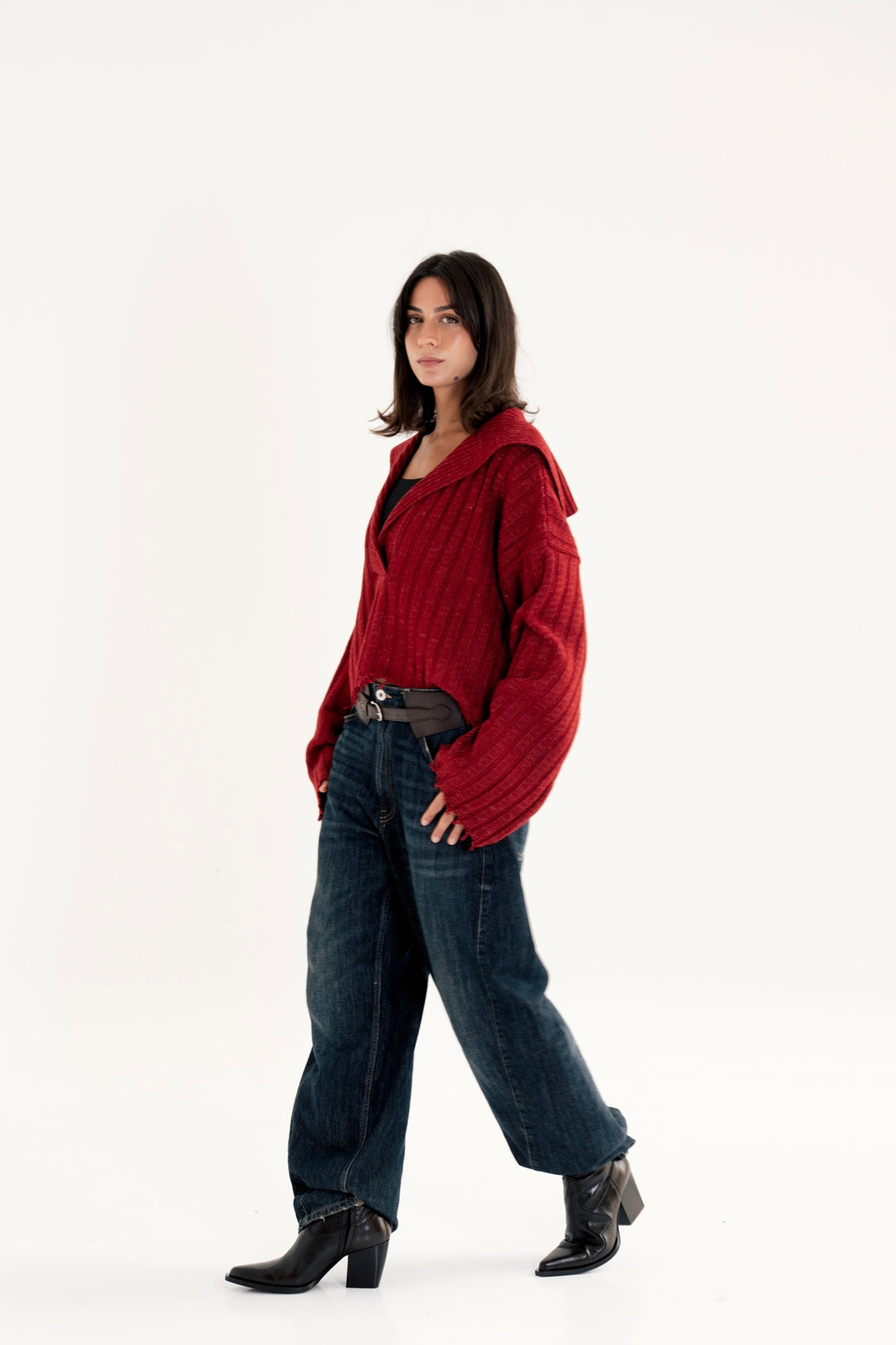 The Knit Sailor Collar Sweatar