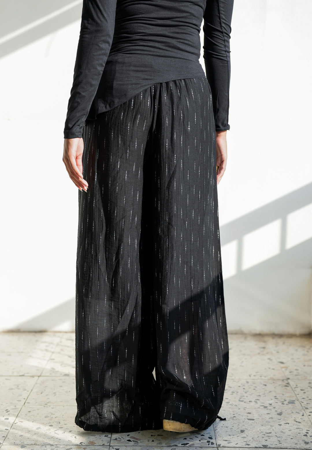Starlight Shimmery Pants - Black