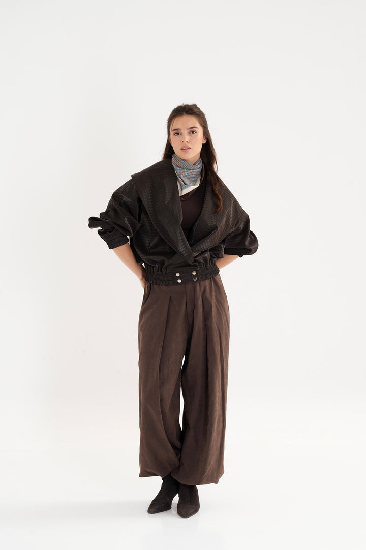 The Textured Leather Jacket