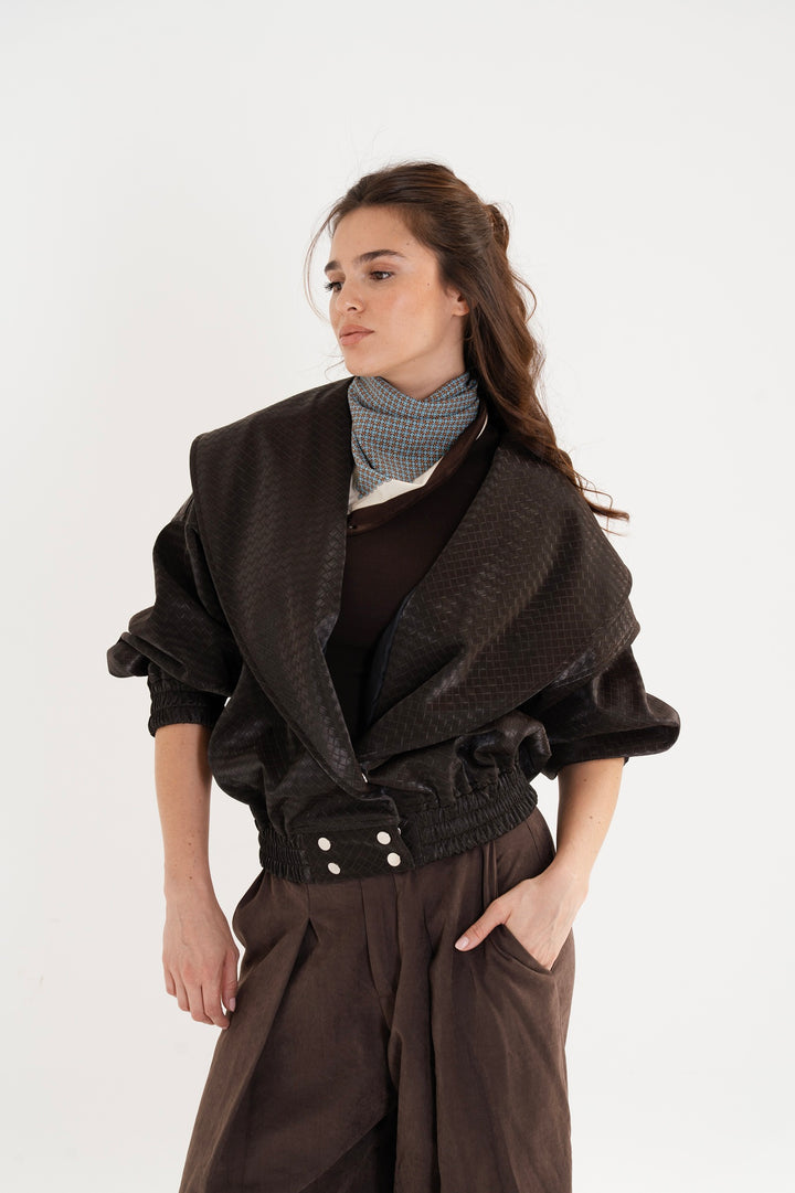 The Textured Leather Jacket