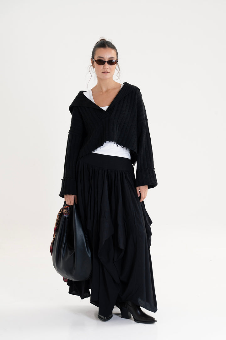 The Knit Sailor Collar Sweatar