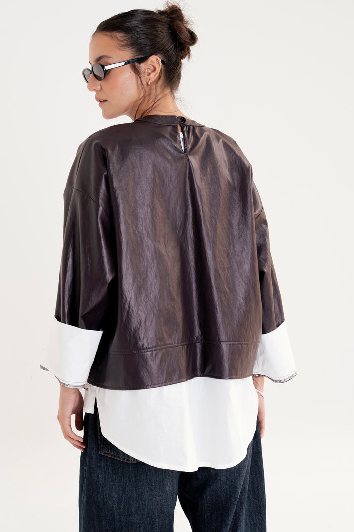 The Layered Leather Top