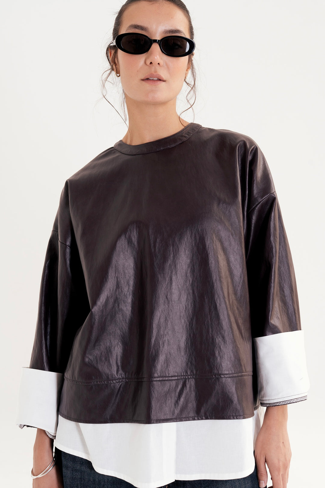The Layered Leather Top