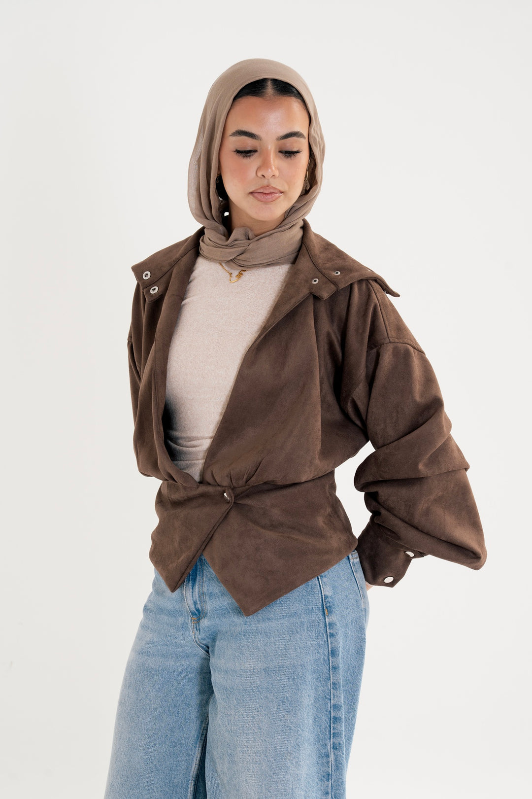 The Suede Corsette Jacket