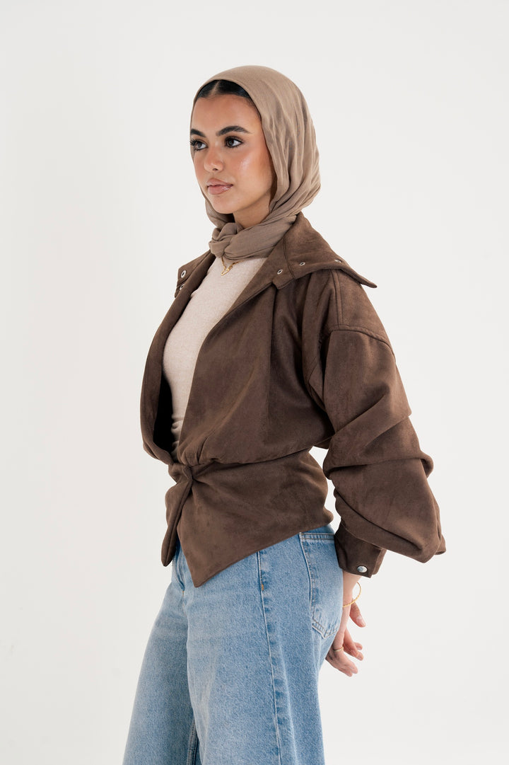 The Suede Corsette Jacket