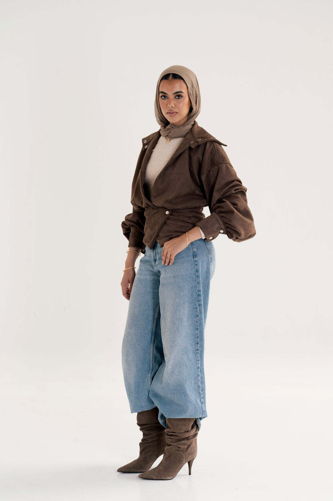 The Suede Corsette Jacket