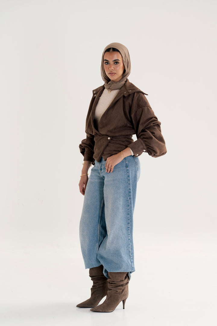 The Suede Corsette Jacket