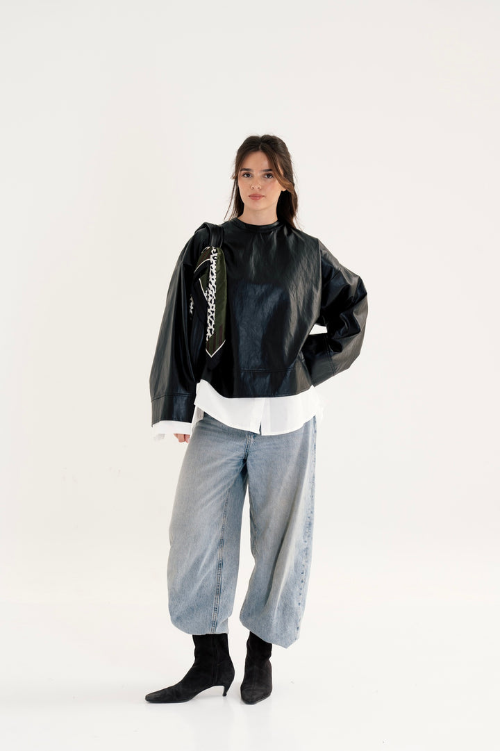 The Layered Leather Top