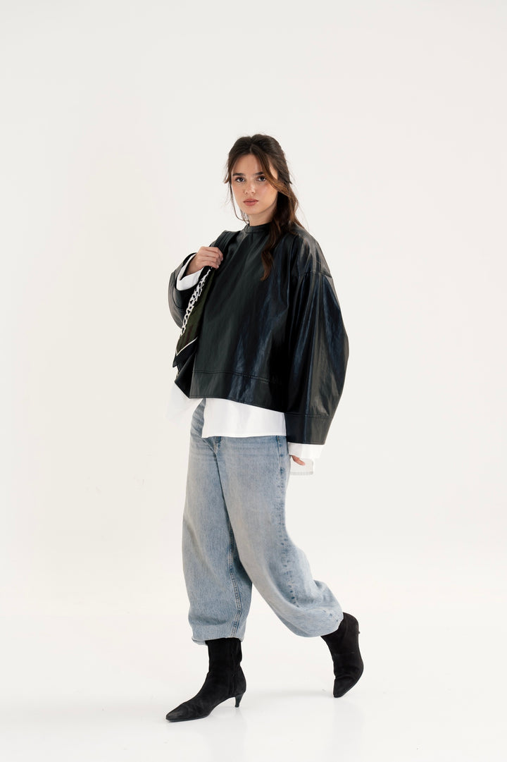 The Layered Leather Top