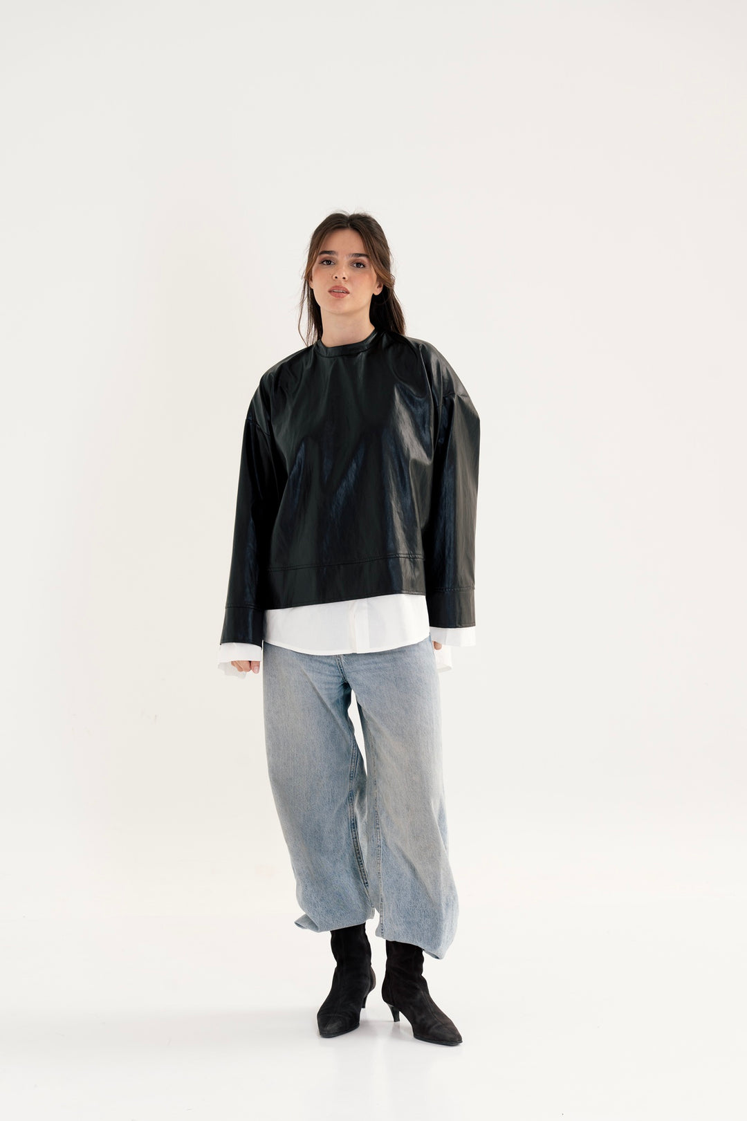The Layered Leather Top