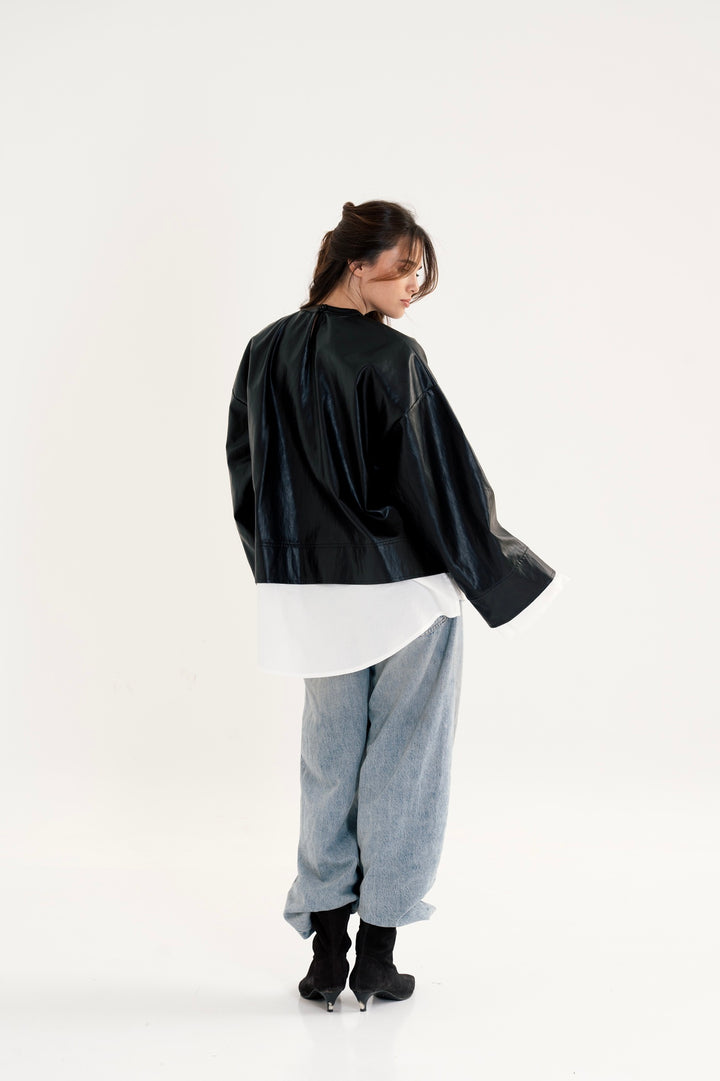The Layered Leather Top