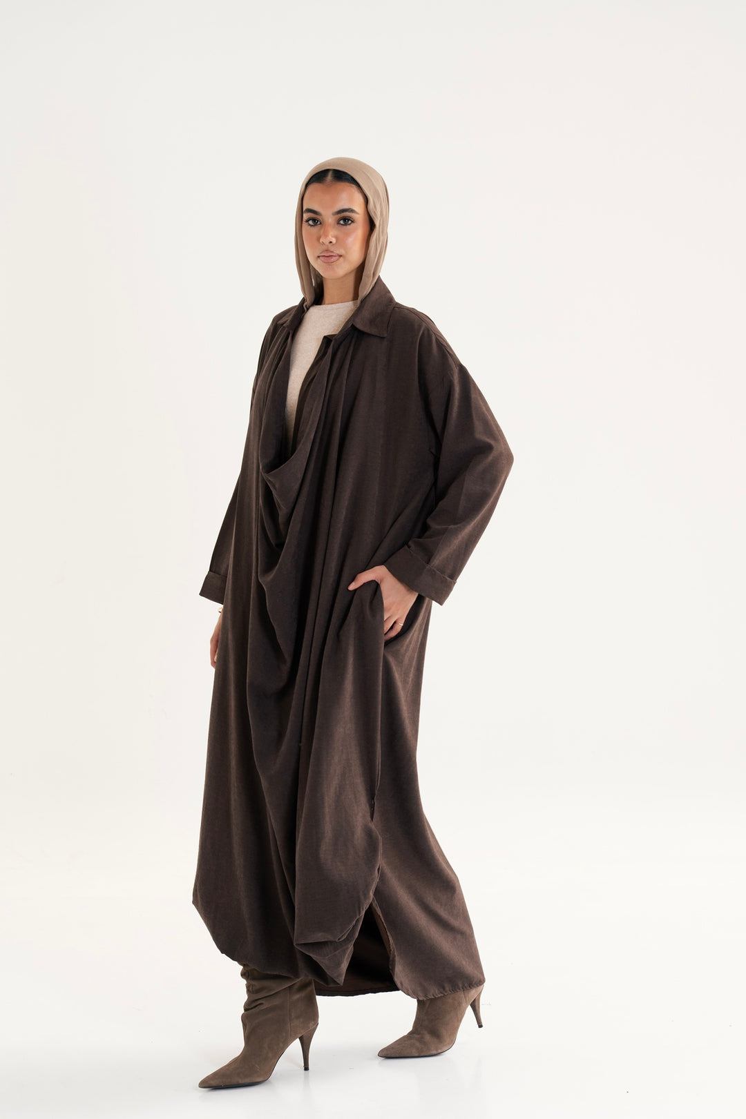 The Draped Balloon Dress