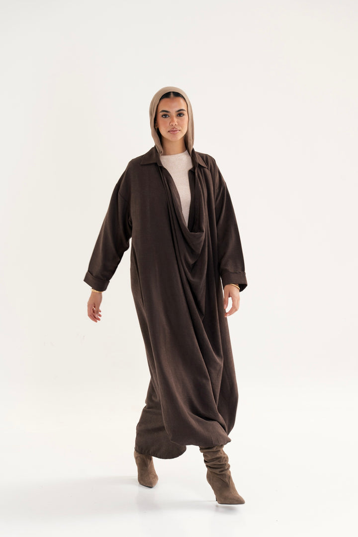 The Draped Balloon Dress