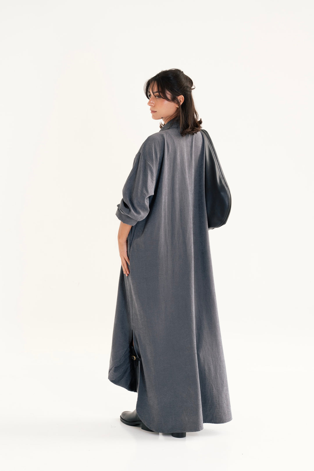 The Draped Balloon Dress