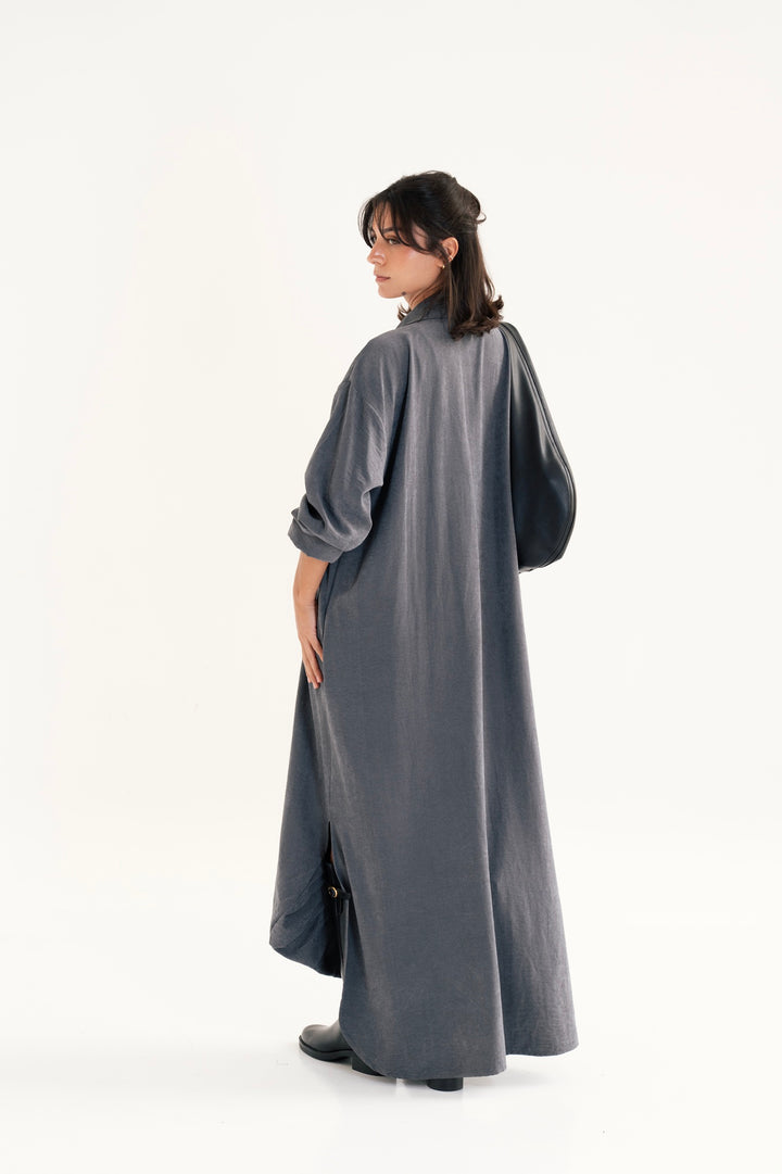 The Draped Balloon Dress