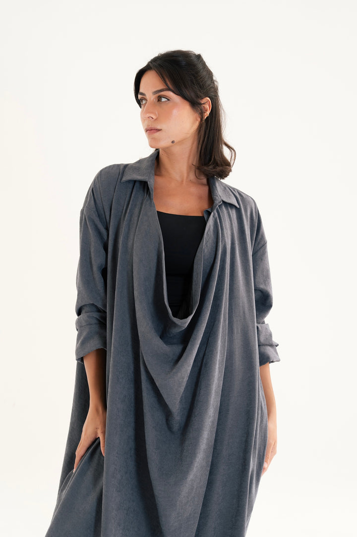 The Draped Balloon Dress