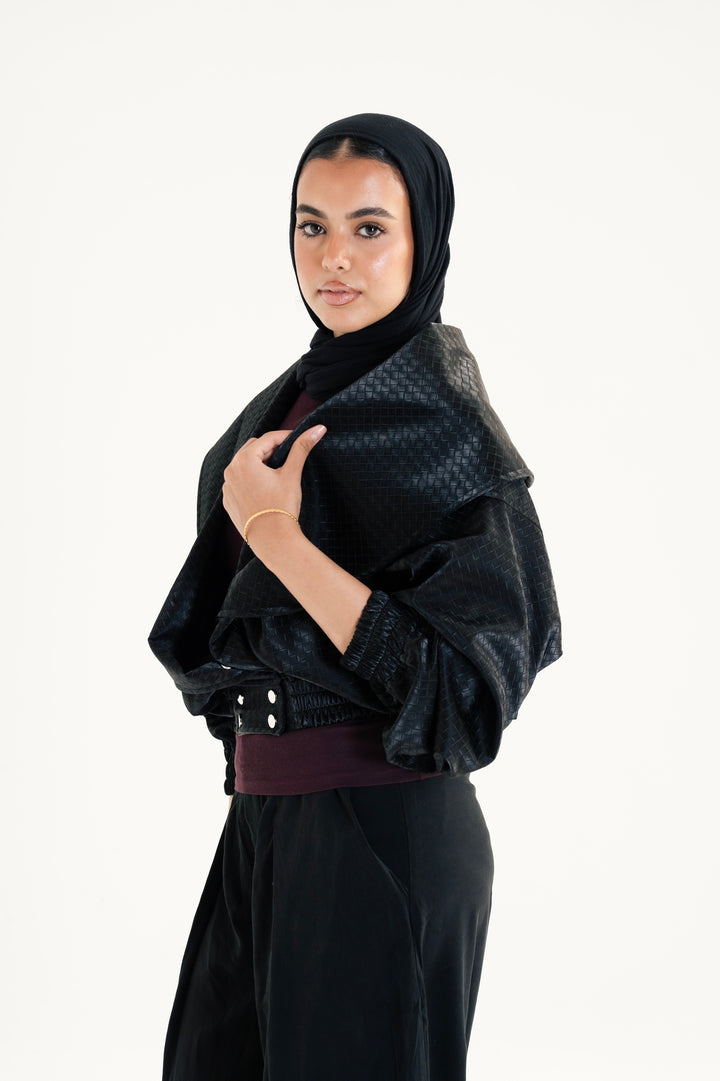 The Textured Leather Jacket