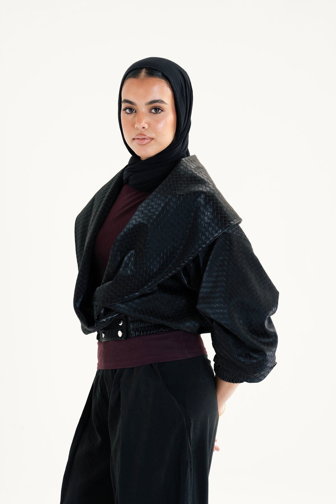 The Textured Leather Jacket