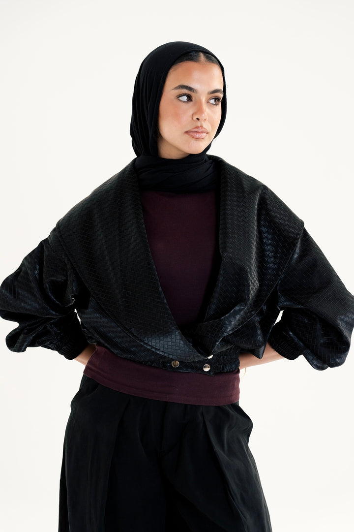 The Textured Leather Jacket