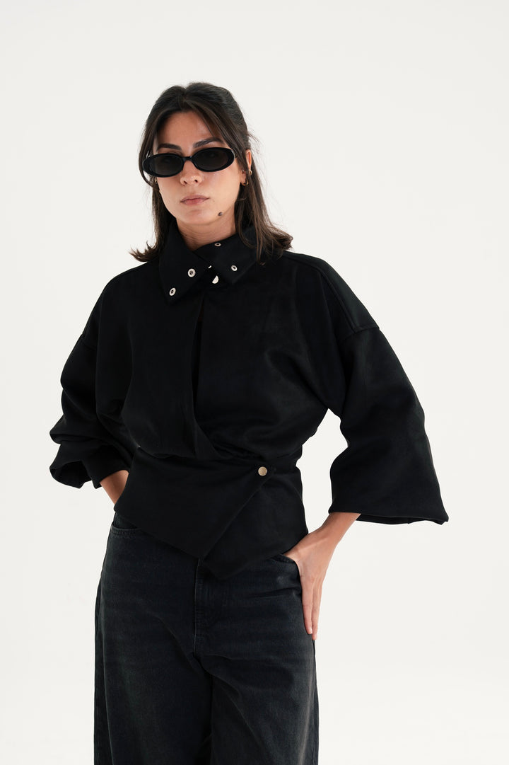 The Suede Corsette Jacket