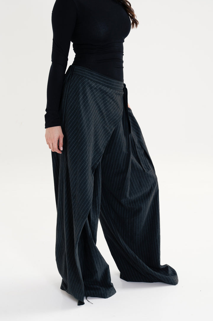The Striped Wrap Pants
