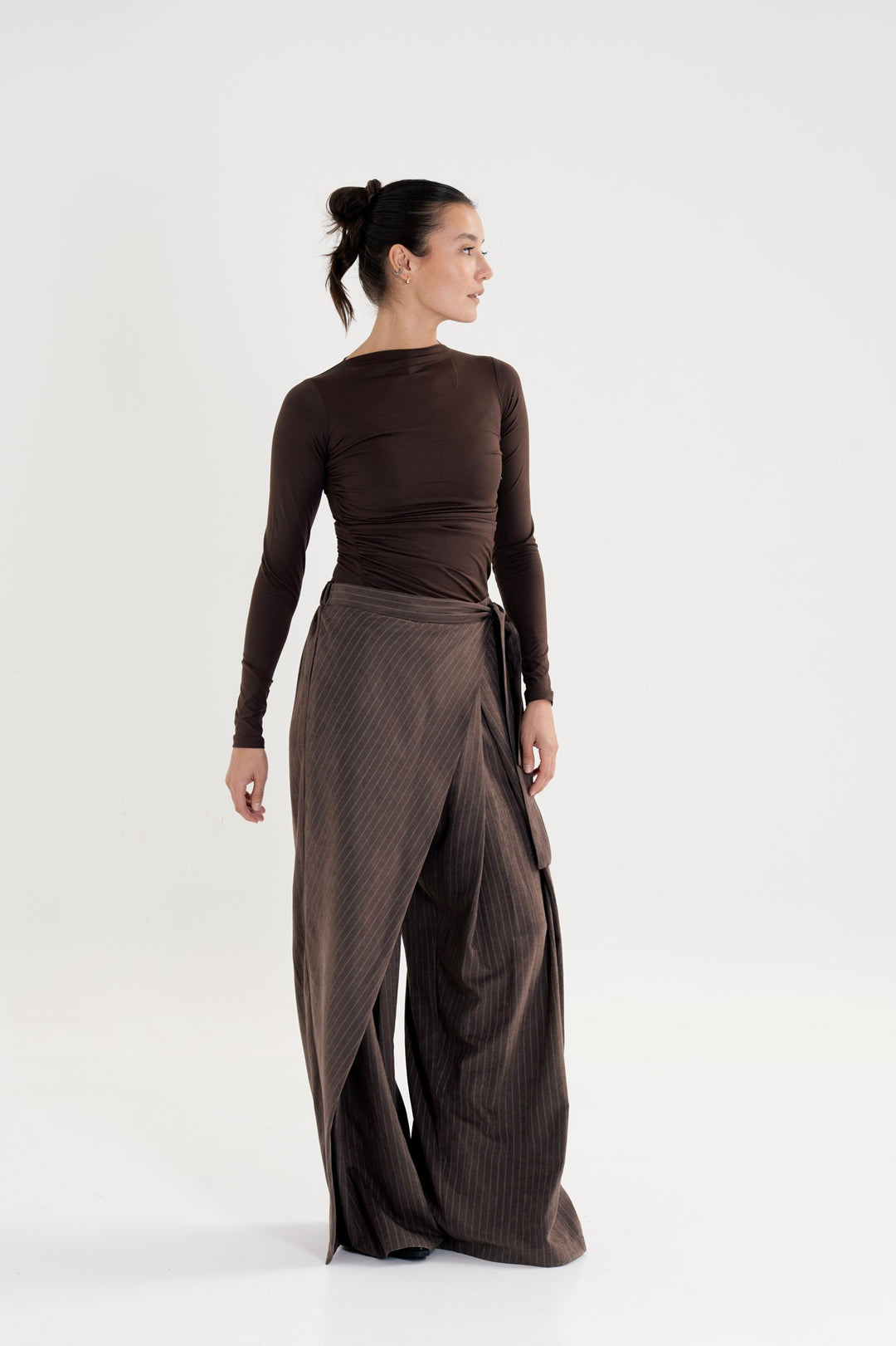 The Striped Wrap Pants