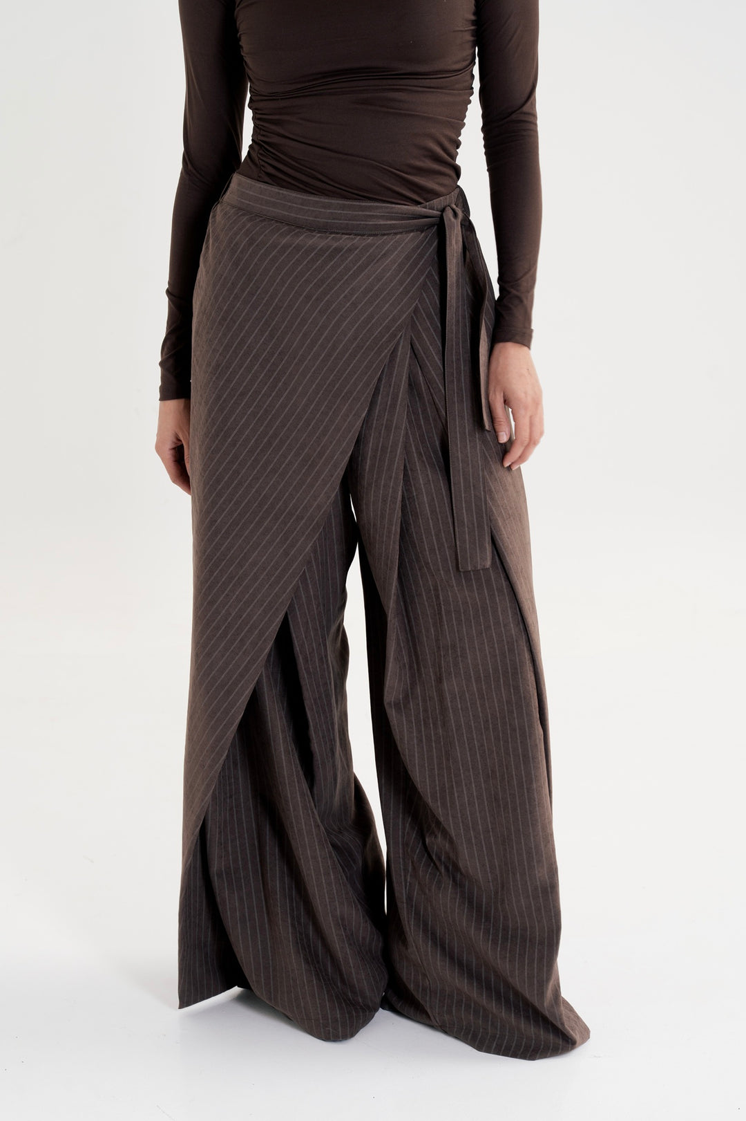 The Striped Wrap Pants