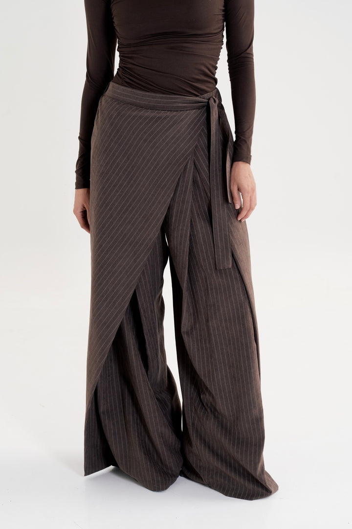 The Striped Wrap Pants