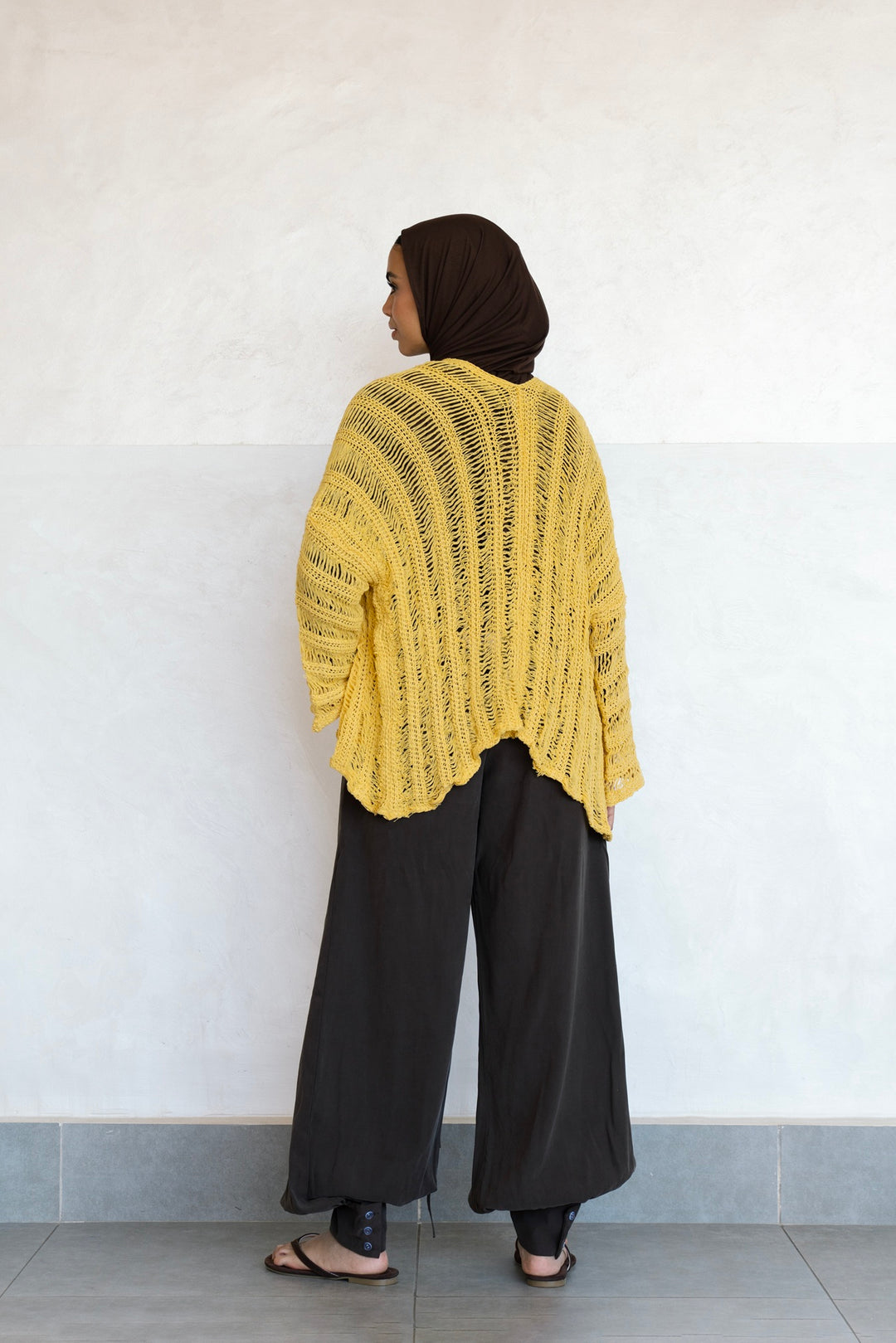 Summer Knit Cardigan - Yellow